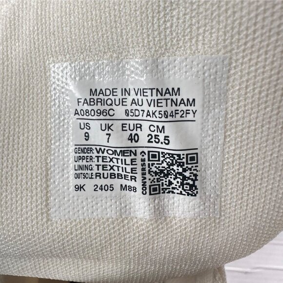 ⭐Converse Ctas Lift Platform Cherries Sz 9 Women Shoes Egret Red Sneaker A08096C - Picture 12 of 12